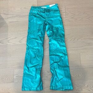 Ranch Dressn Metallic Teal Trousers